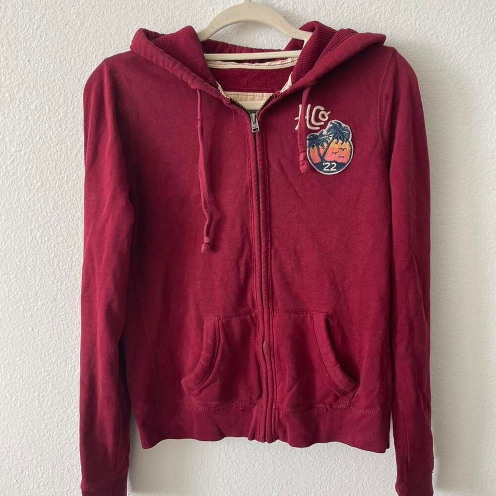 Hollister Y2K Zip Up Jacket Women's L Thrashed Vintage 2000s Bella Swan Hoodie